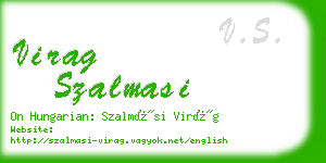 virag szalmasi business card